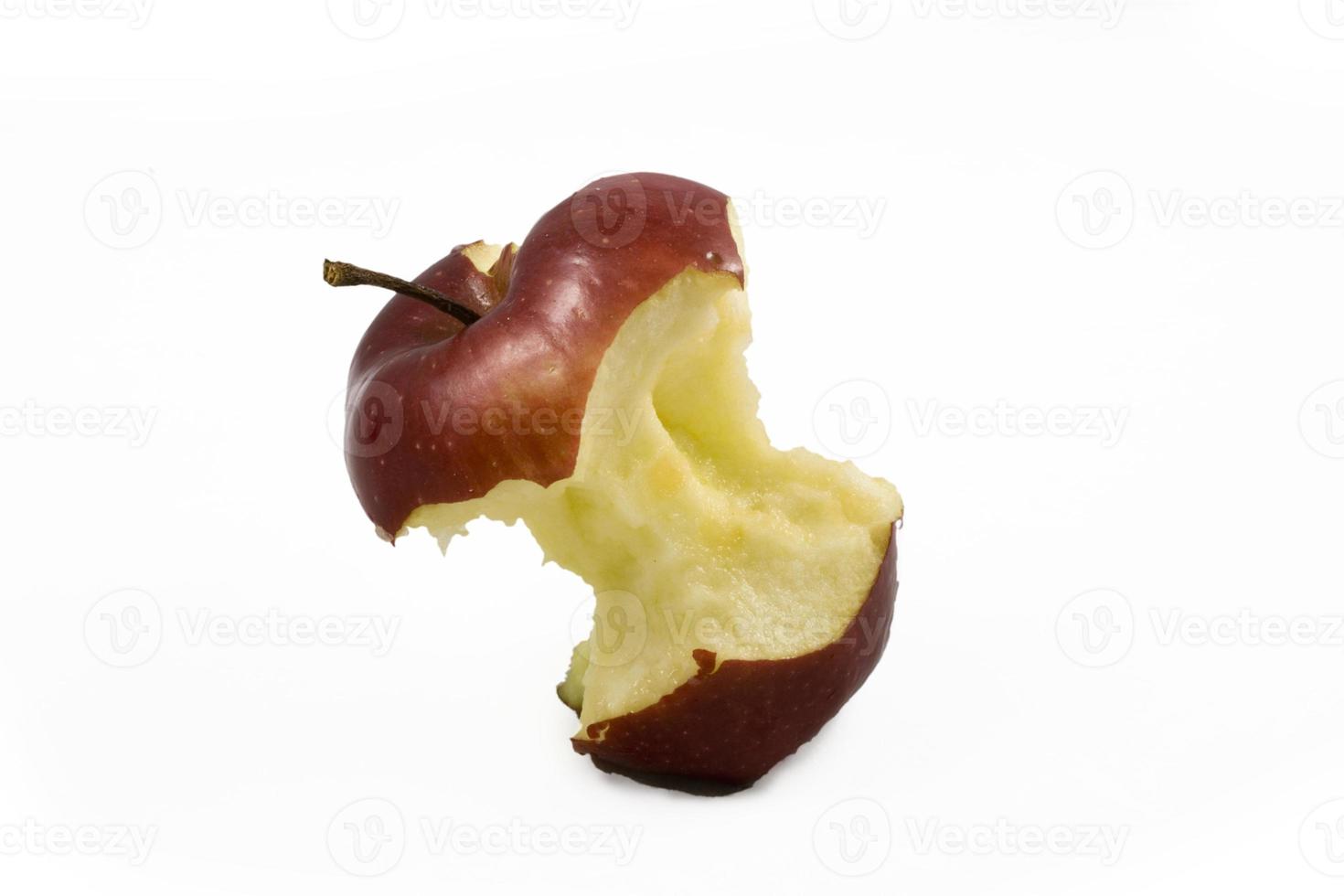 pomme rouge sur blanc photo