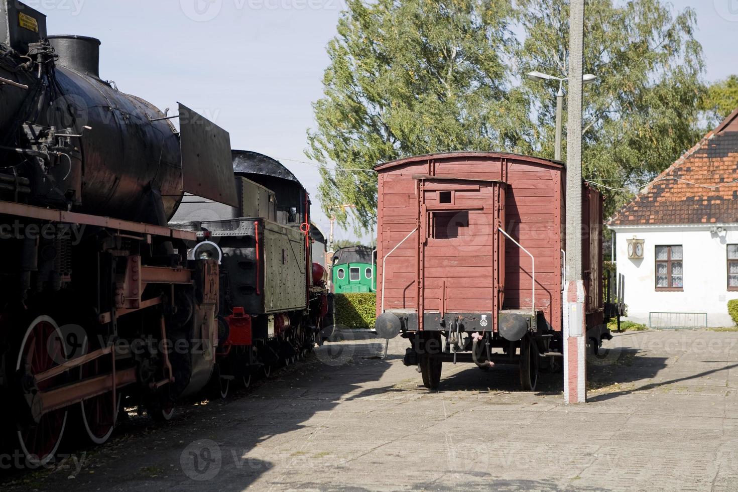 magnifique vieux détruit historique chemin de fer permanent dans le musée photo