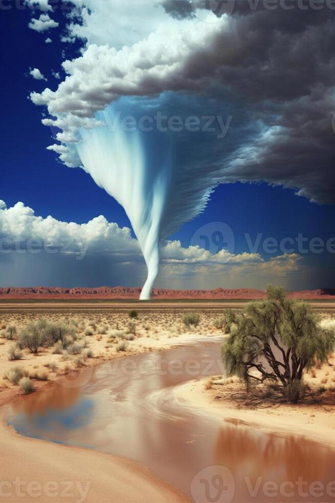 très grand nuage cette est dans le ciel. génératif ai. photo