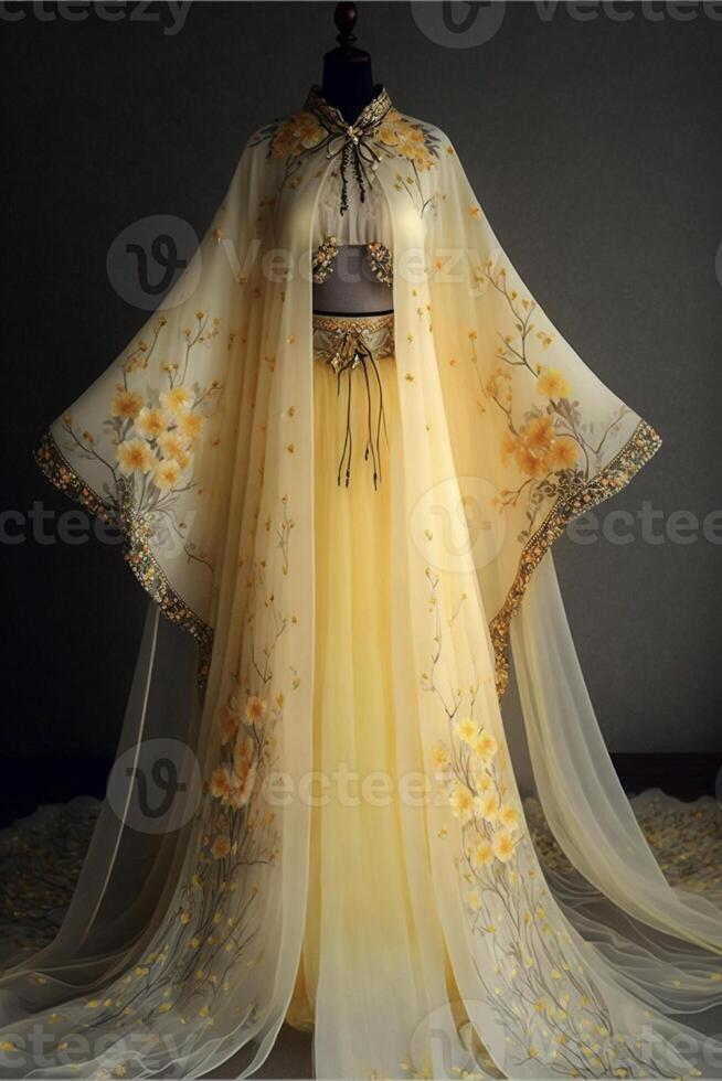 robe sur une mannequin. génératif ai. photo