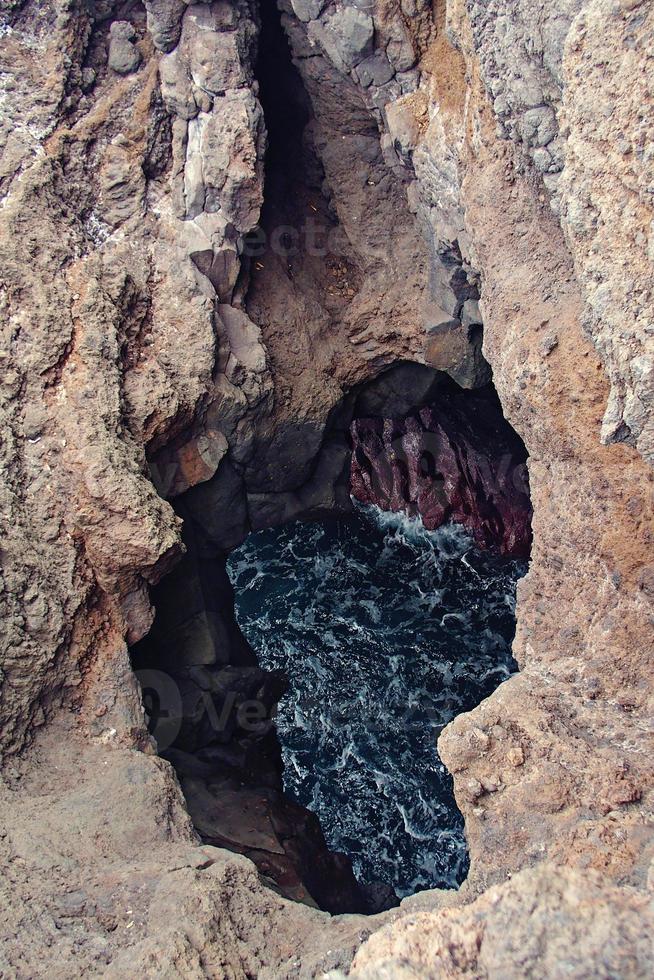 original volcanique paysages de le Espagnol île de lanzarote photo