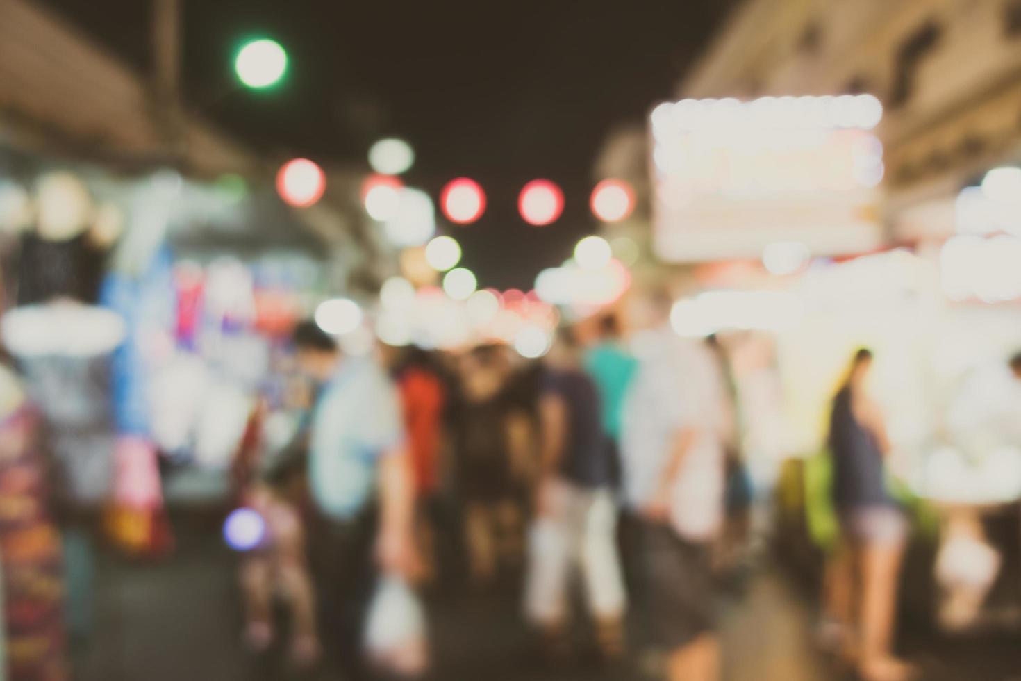 marché défocalisé abstrait la nuit photo