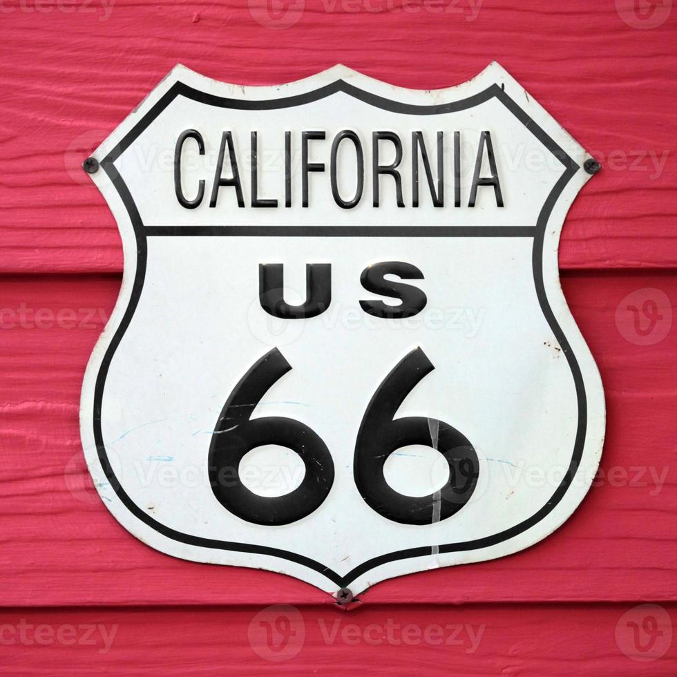Californie nous 66 route signe photo
