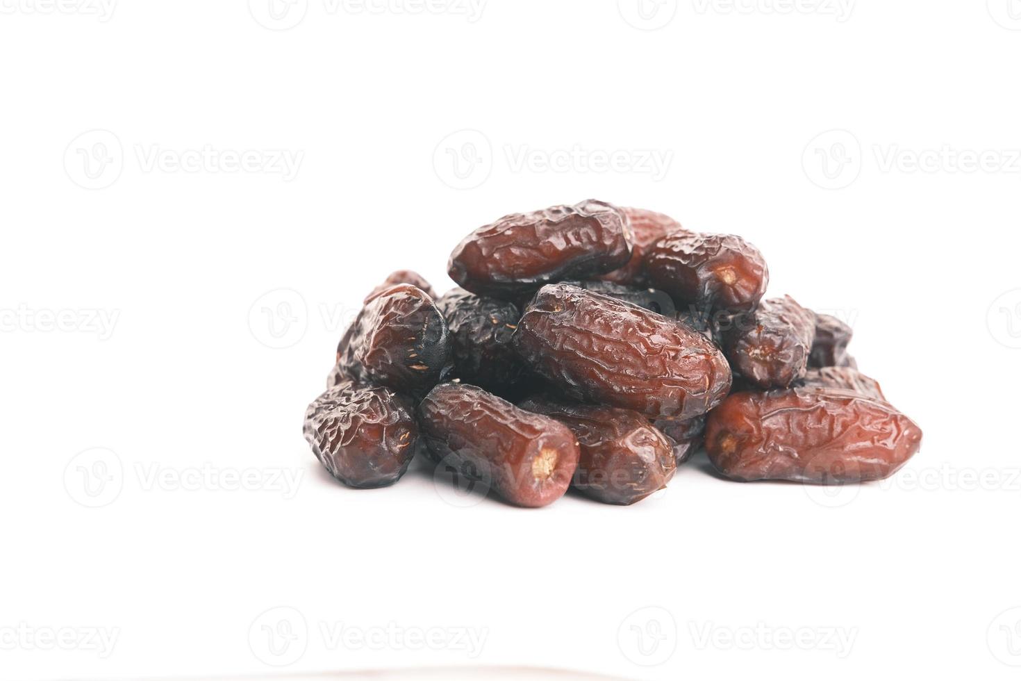 dates sur fond blanc photo