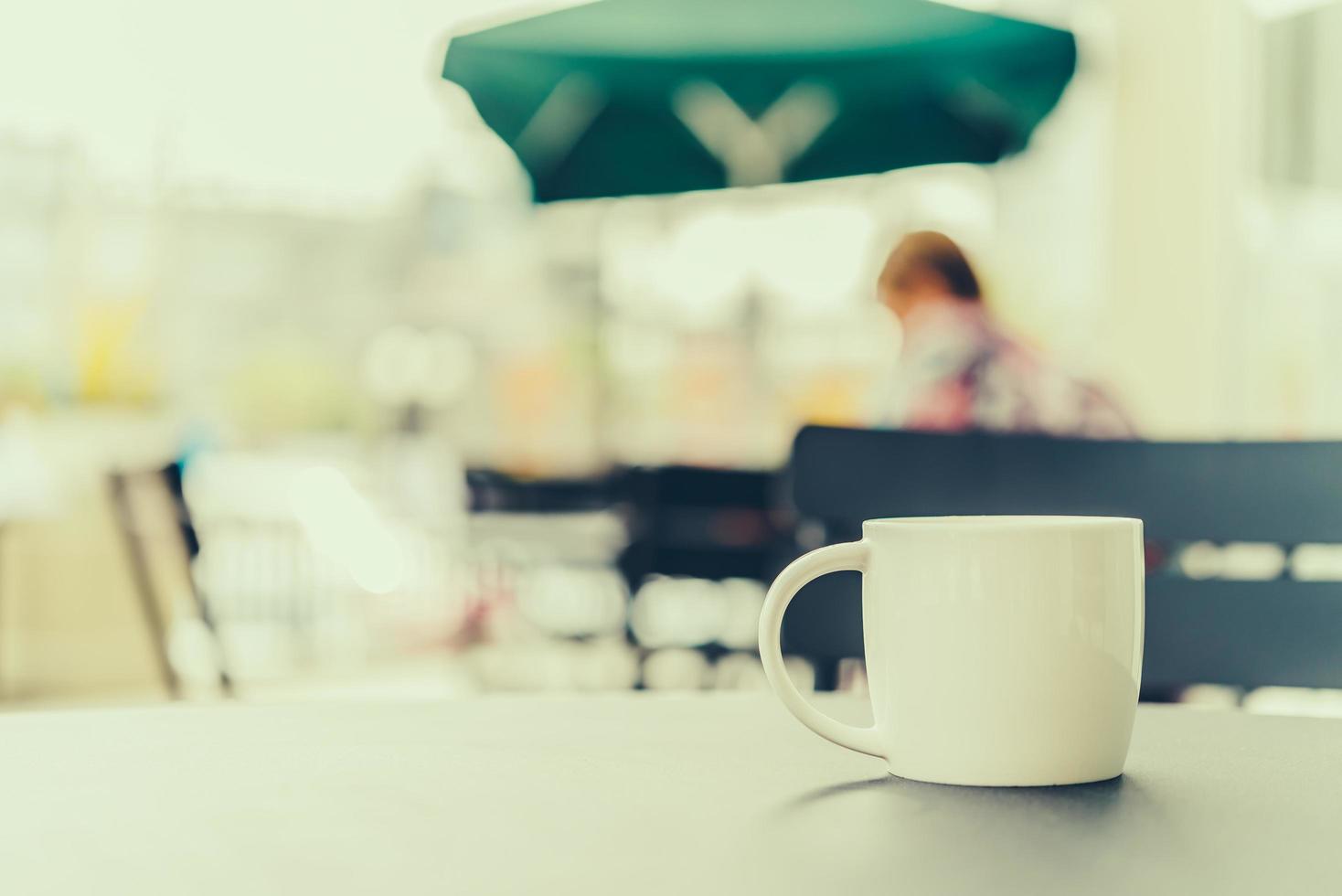 tasse à café sur la table photo