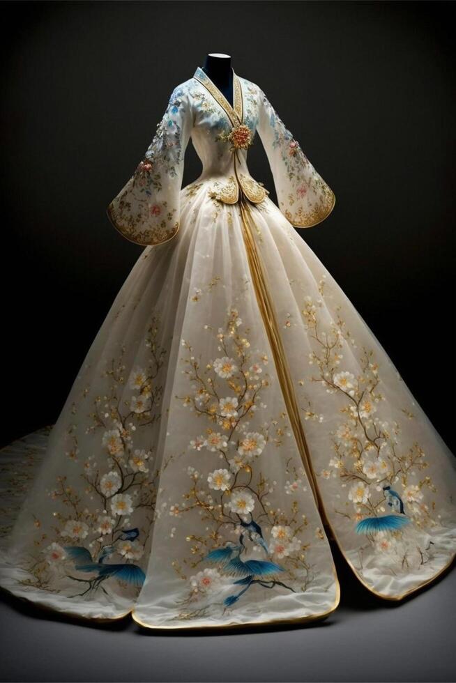 robe sur une mannequin. génératif ai. photo