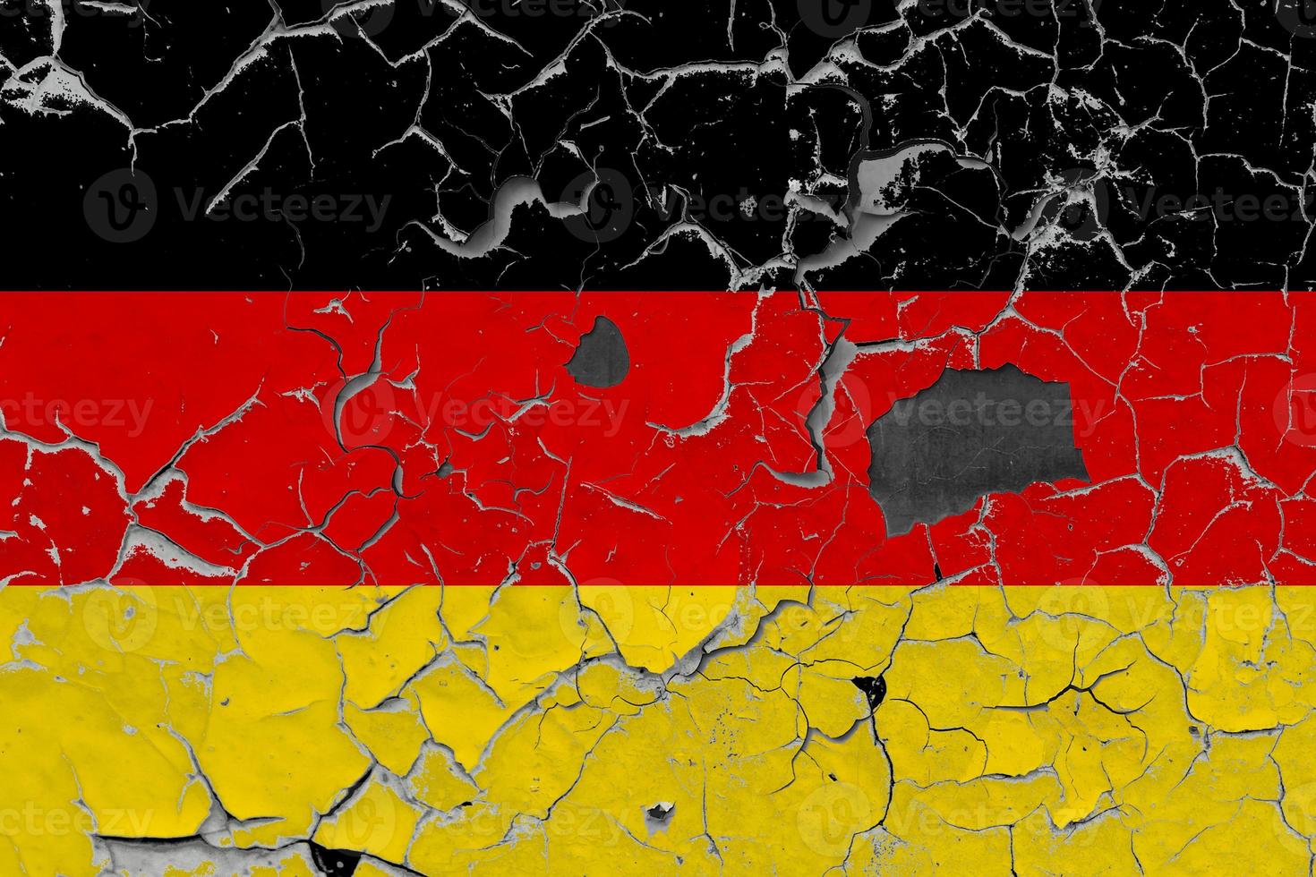 3d drapeau de Allemagne sur pierre mur photo