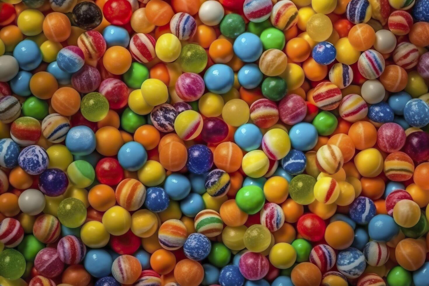 Contexte de coloré des sucreries. génératif ai. photo