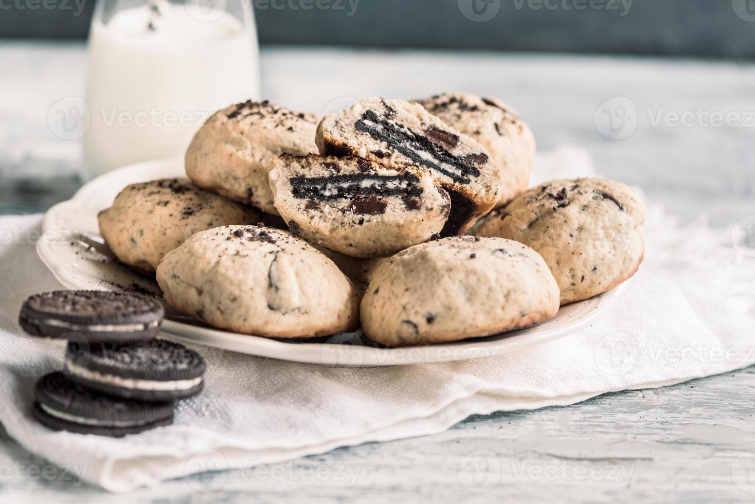 gâteaux avec des pépites de chocolat photo