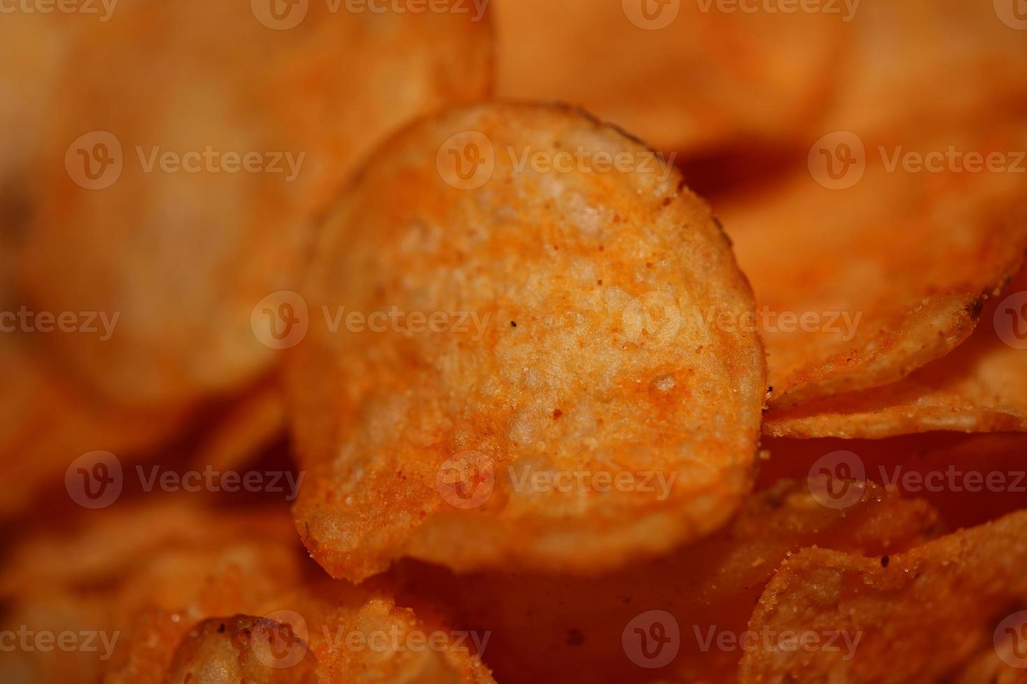 Haut vue de Patate frites avec paprika pimenter vite nourriture concept en mangeant déchet nourriture Contexte haute qualité gros Taille instant impressions Stock la photographie photo