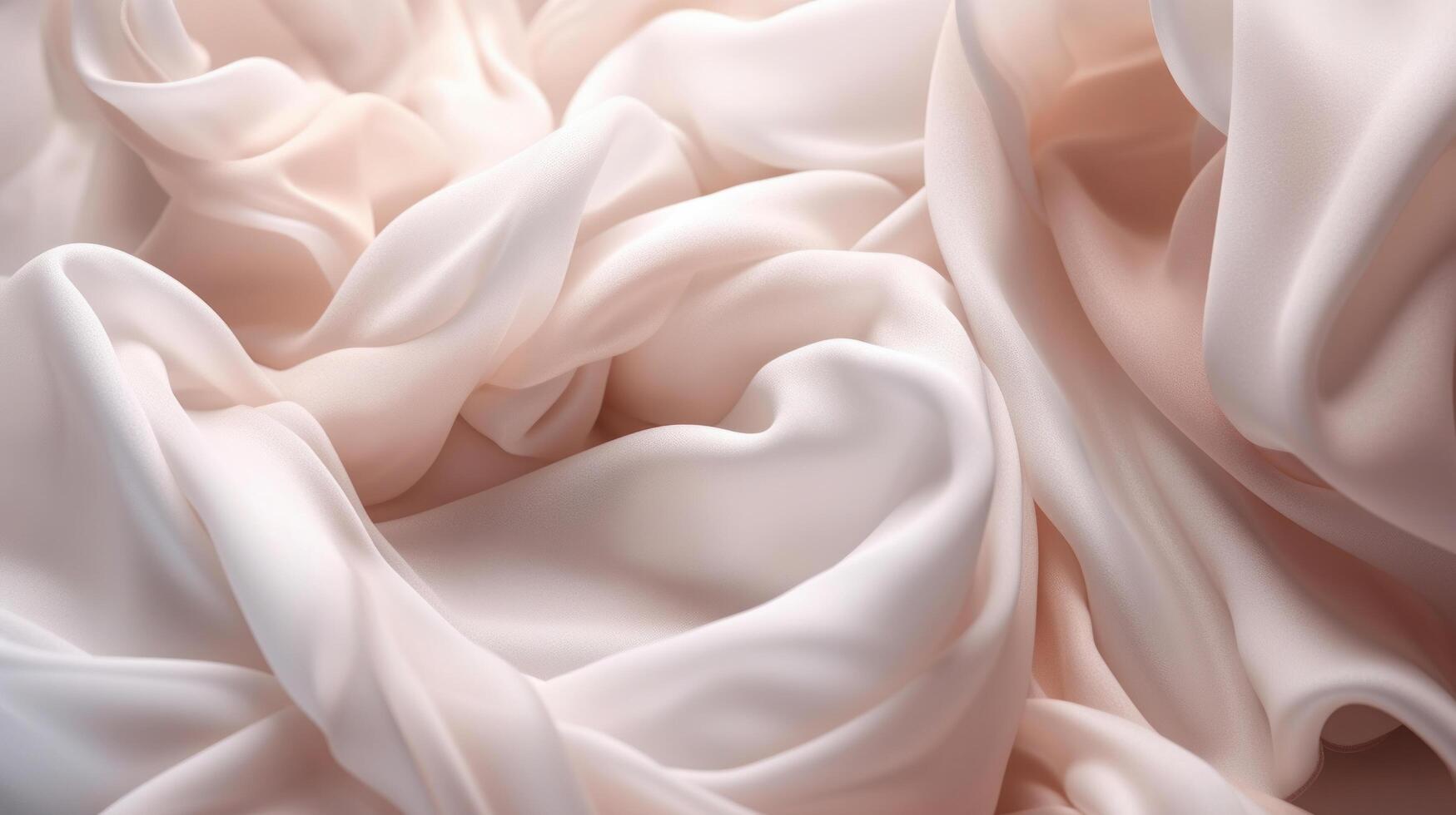crème soie textile. illustration ai génératif photo