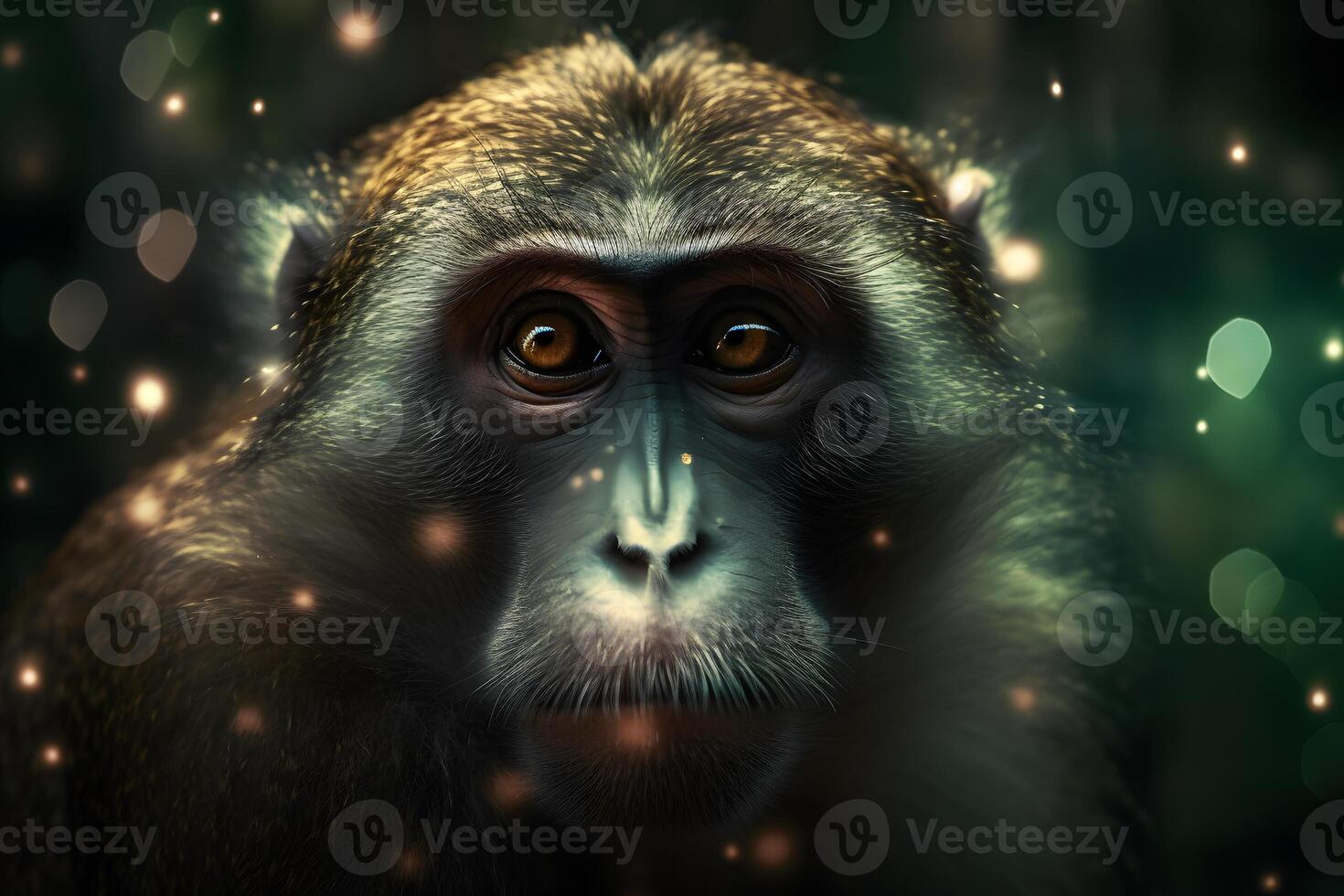 singe portrait. neural réseau ai généré photo