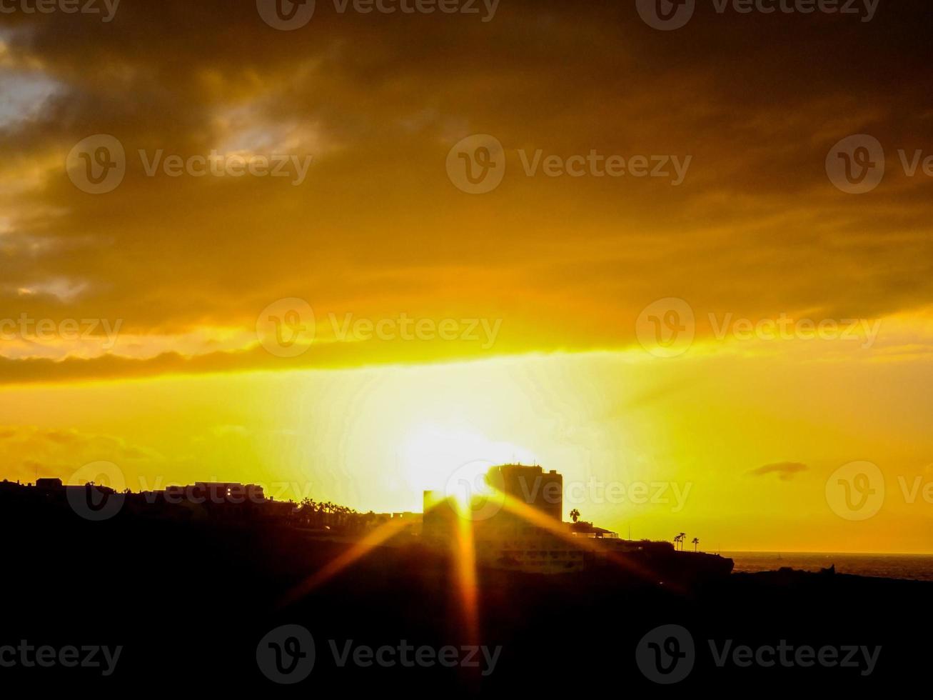 scénique lever du soleil vue photo