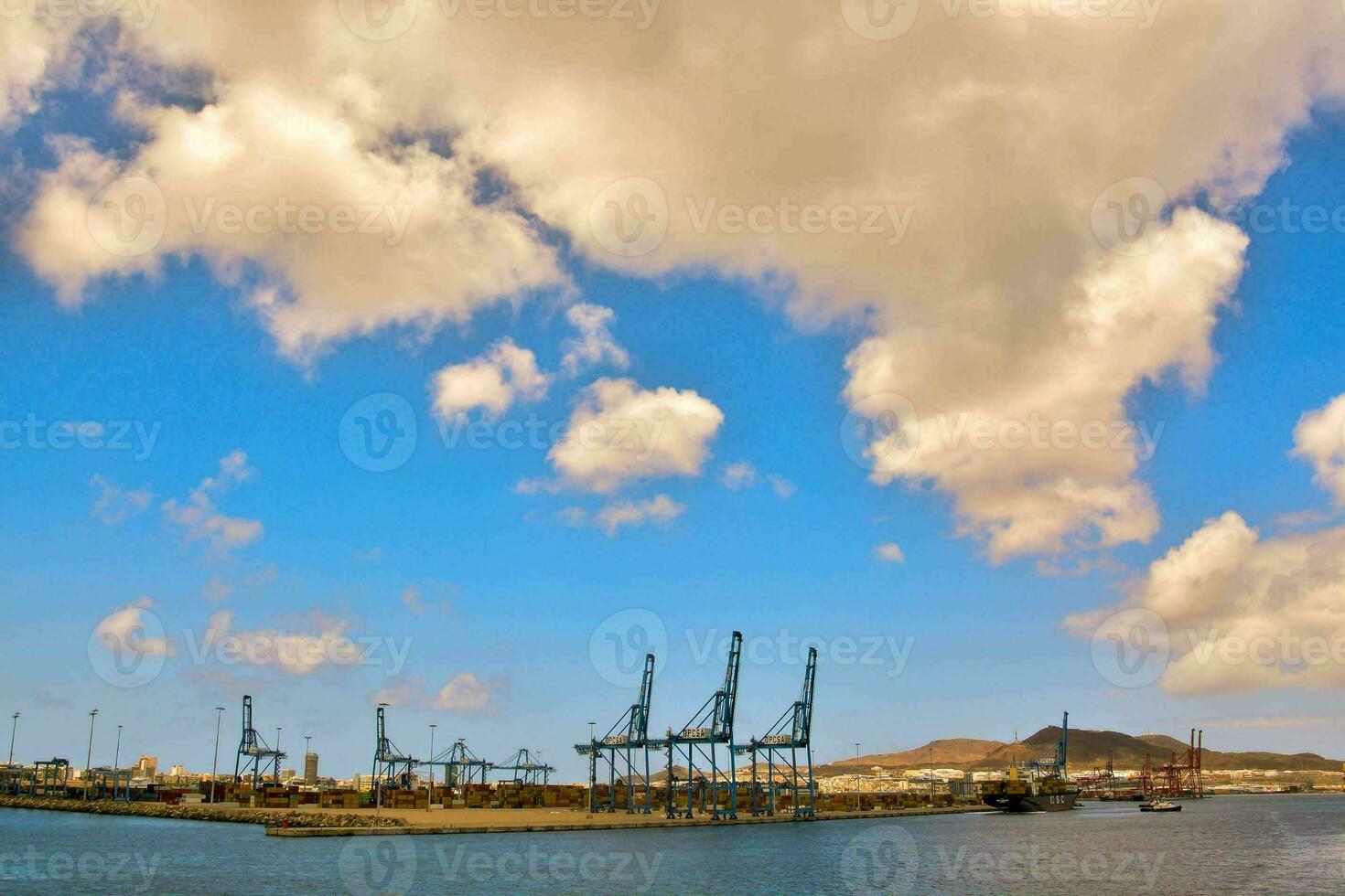 une vue de le port photo