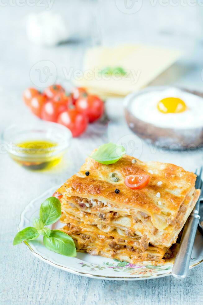 fait maison italia lasagne photo