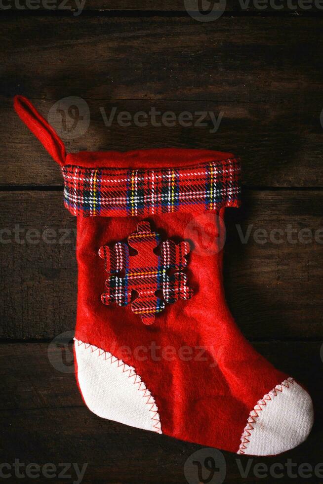 traditionnel Noël chaussette photo