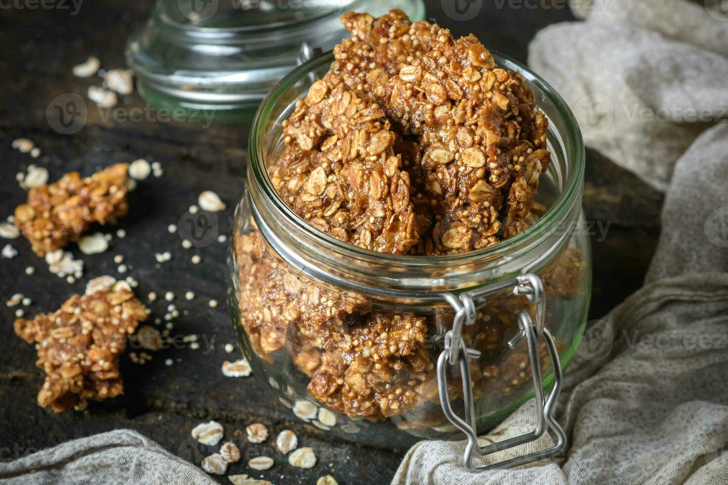 cacahuètes beurre granola photo