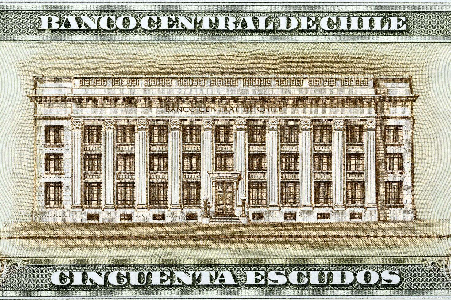 chilien central banque bâtiment de argent photo