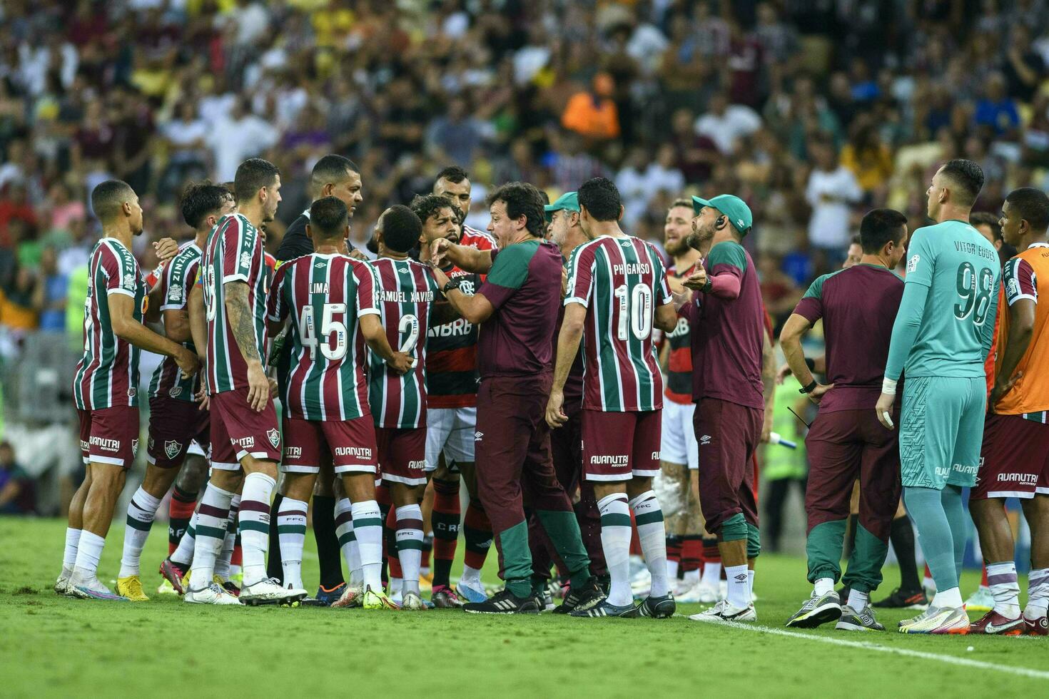 Rio, Brésil, 2023, carioca championnat,flamengo contre fluminense photo