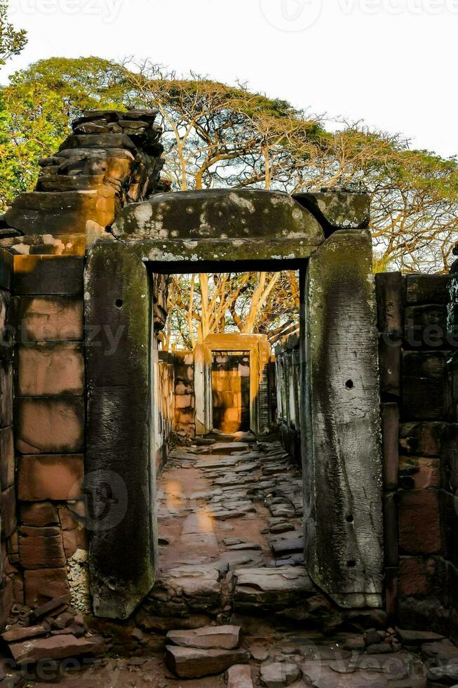 un ancien temple dans Thaïlande photo