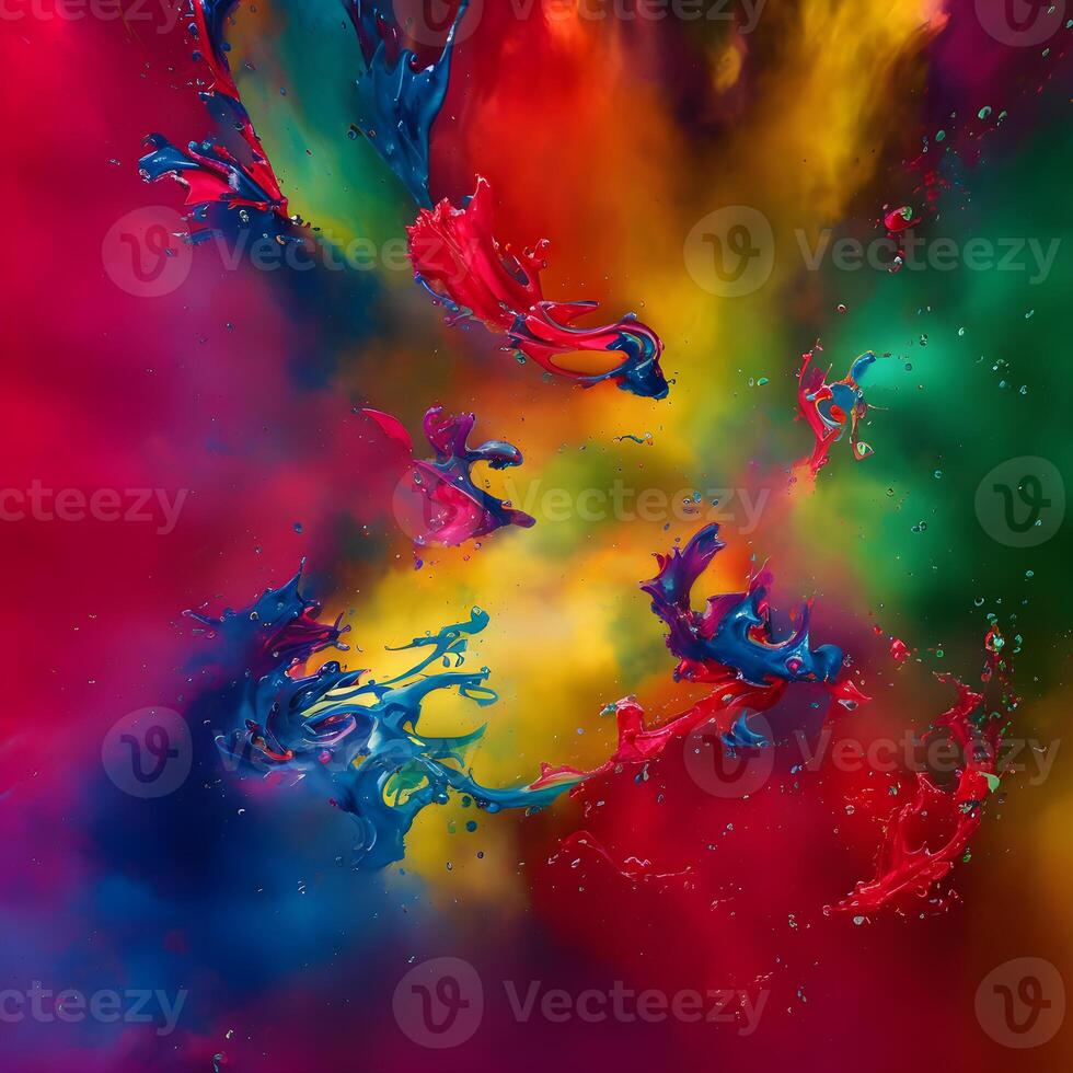 abstrait multicolore tourbillonnant arrière-plan, abstrait coloré Contexte avec spirale, génératif ai photo