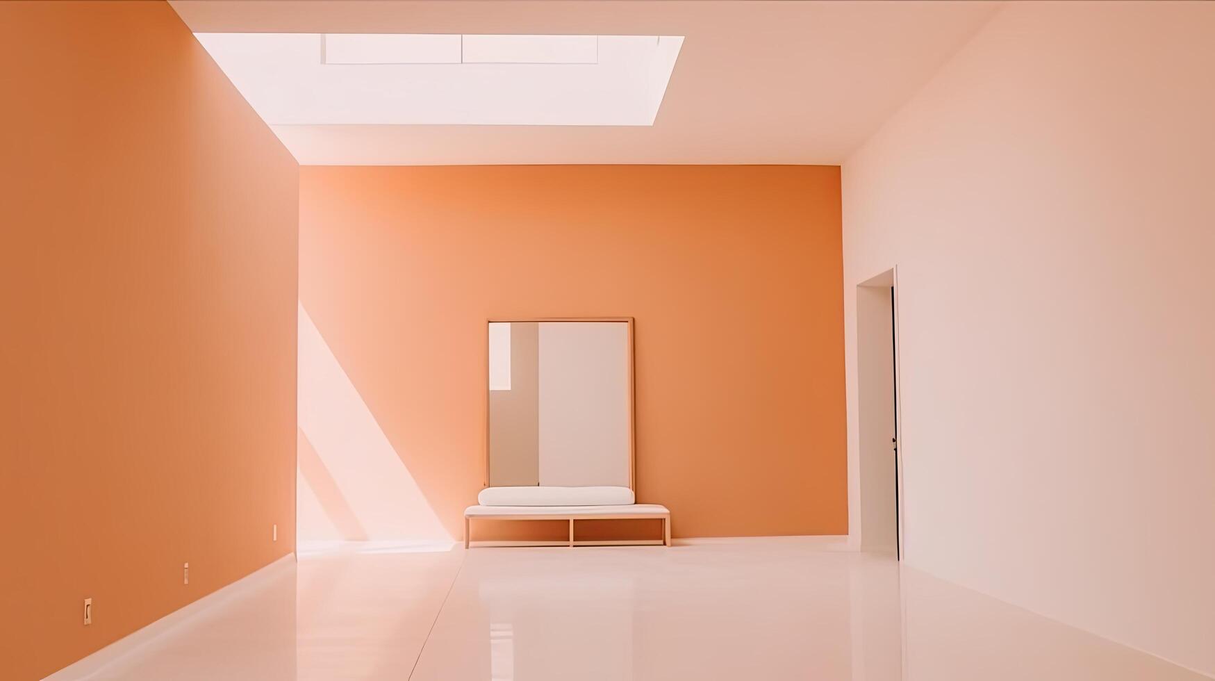 minimal vif intérieur. illustration ai génératif photo