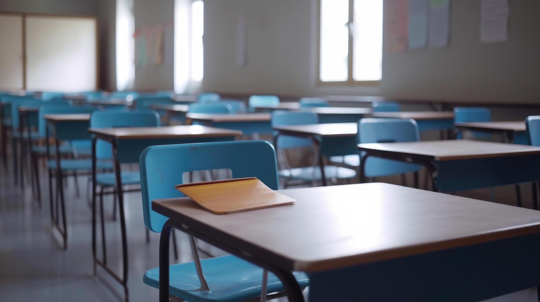 école classe Contexte. illustration ai génératif photo