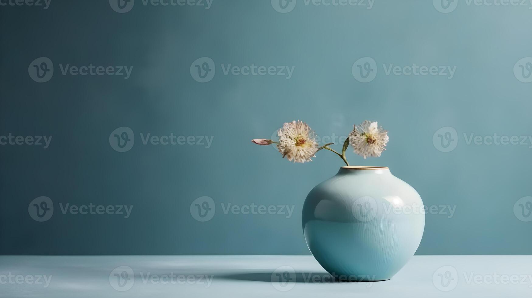 esthétique Contexte maquette, minimaliste pastel vase décoration, génératif ai photo