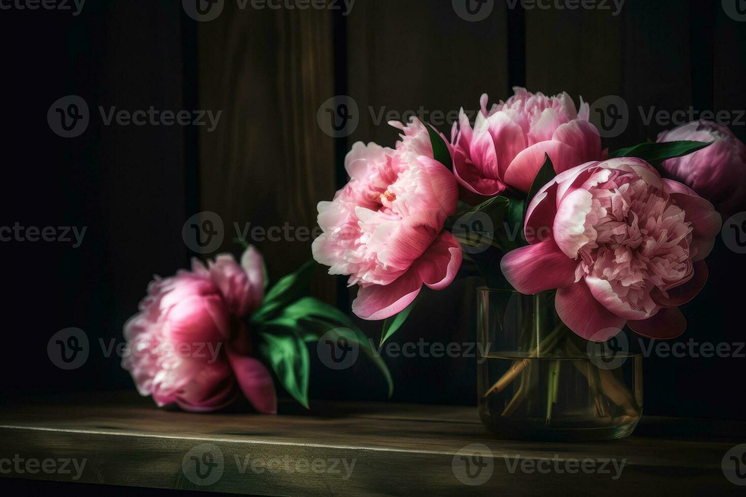 romantique bouquet de pivoines photo