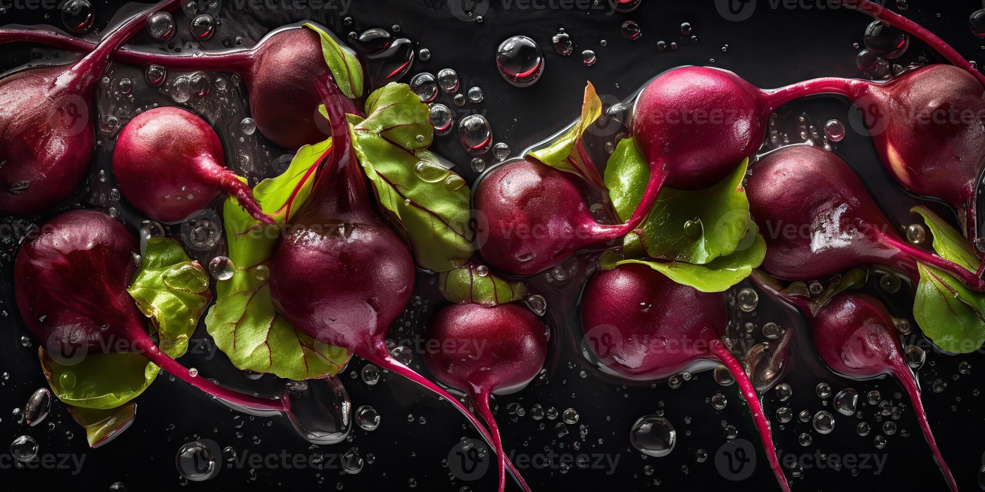 ai généré. ai génératif. photo réaliste coup illustration de germé betterave choux modèle Contexte. éco en bonne santé biologique mode de vie ambiance. graphique art