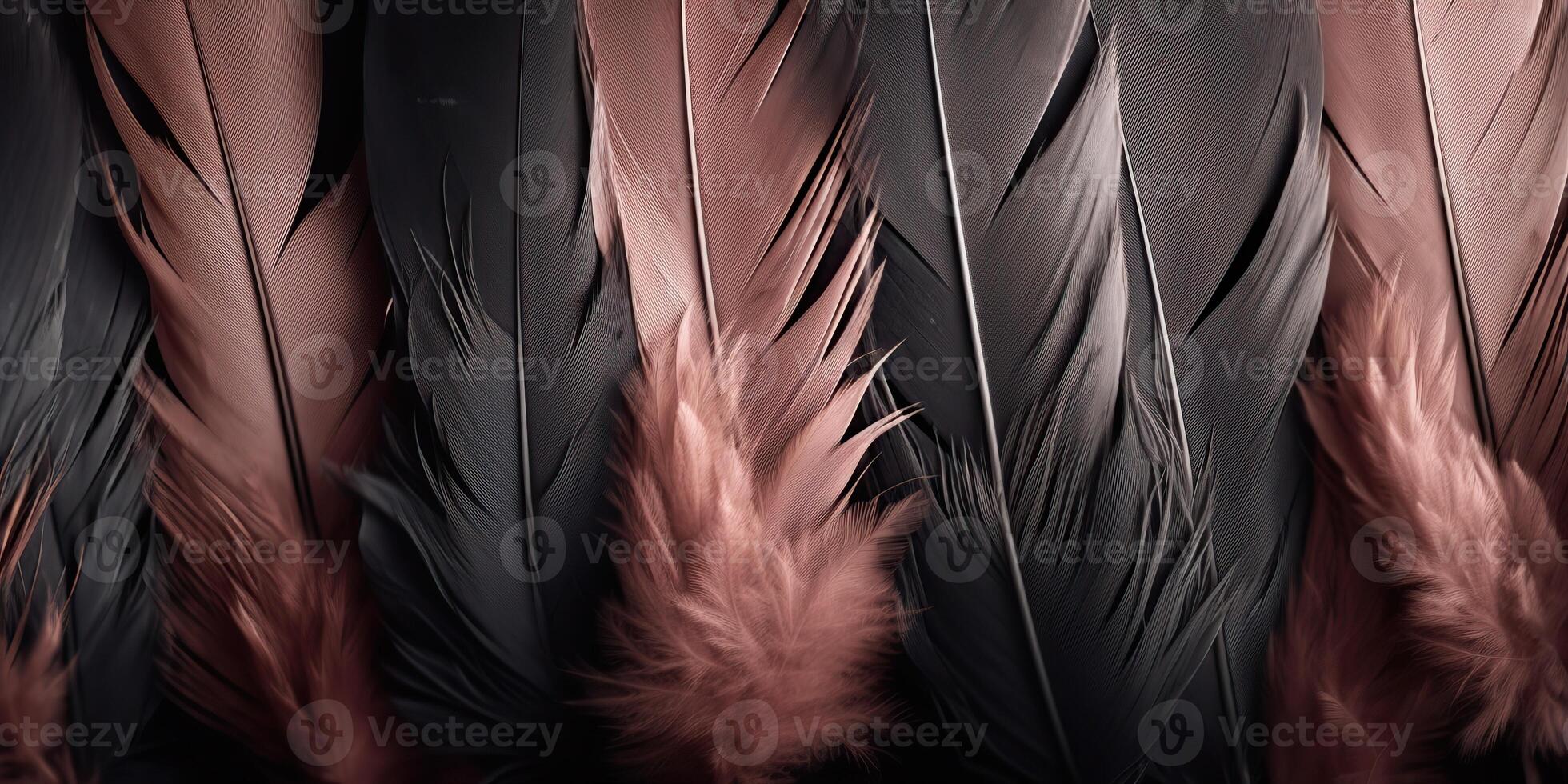 ai généré. ai génératif. photo réaliste noir plumes modèle Contexte texture. ellegant esthétique luxe ambiance. graphique art