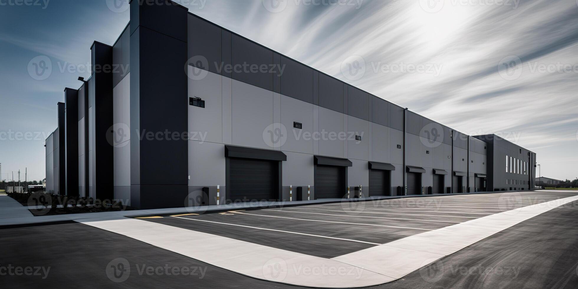 ai généré. ai génératif. réaliste rendre de la logistique affaires transport entrepôt Dock gare. usine et transport maison. graphique art photo