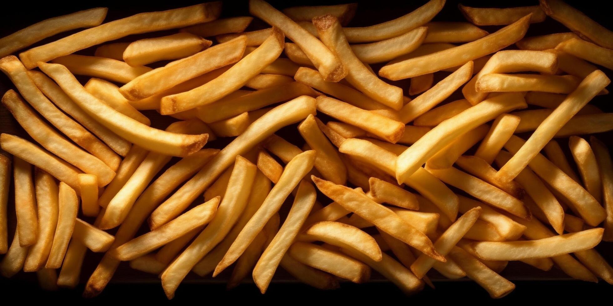 le français frites Contexte avec ai généré. photo