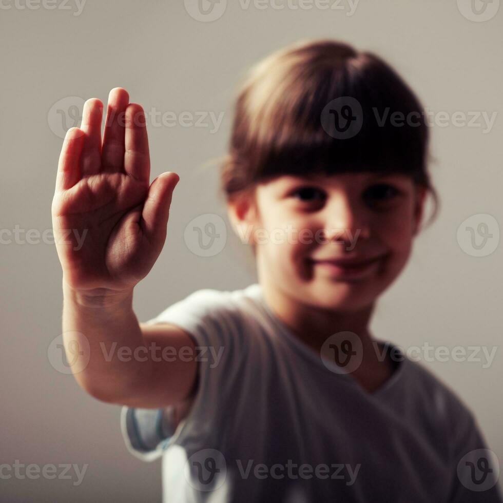 portrait d'une jeune fille photo