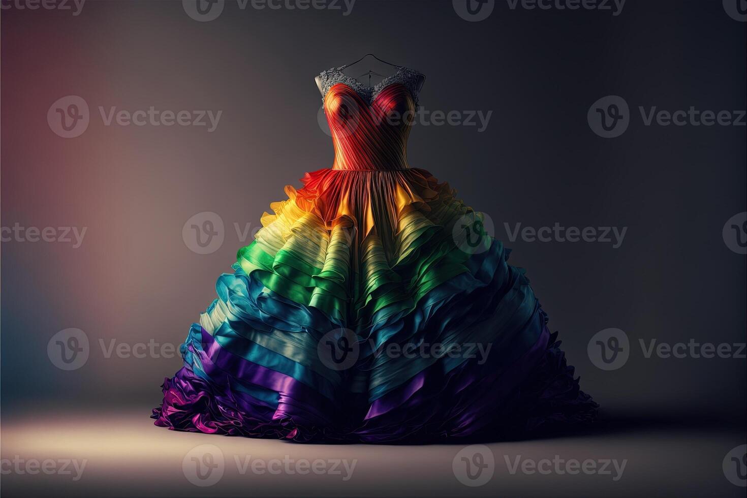 lgbtq paix drapeau robe illustration génératif ai photo