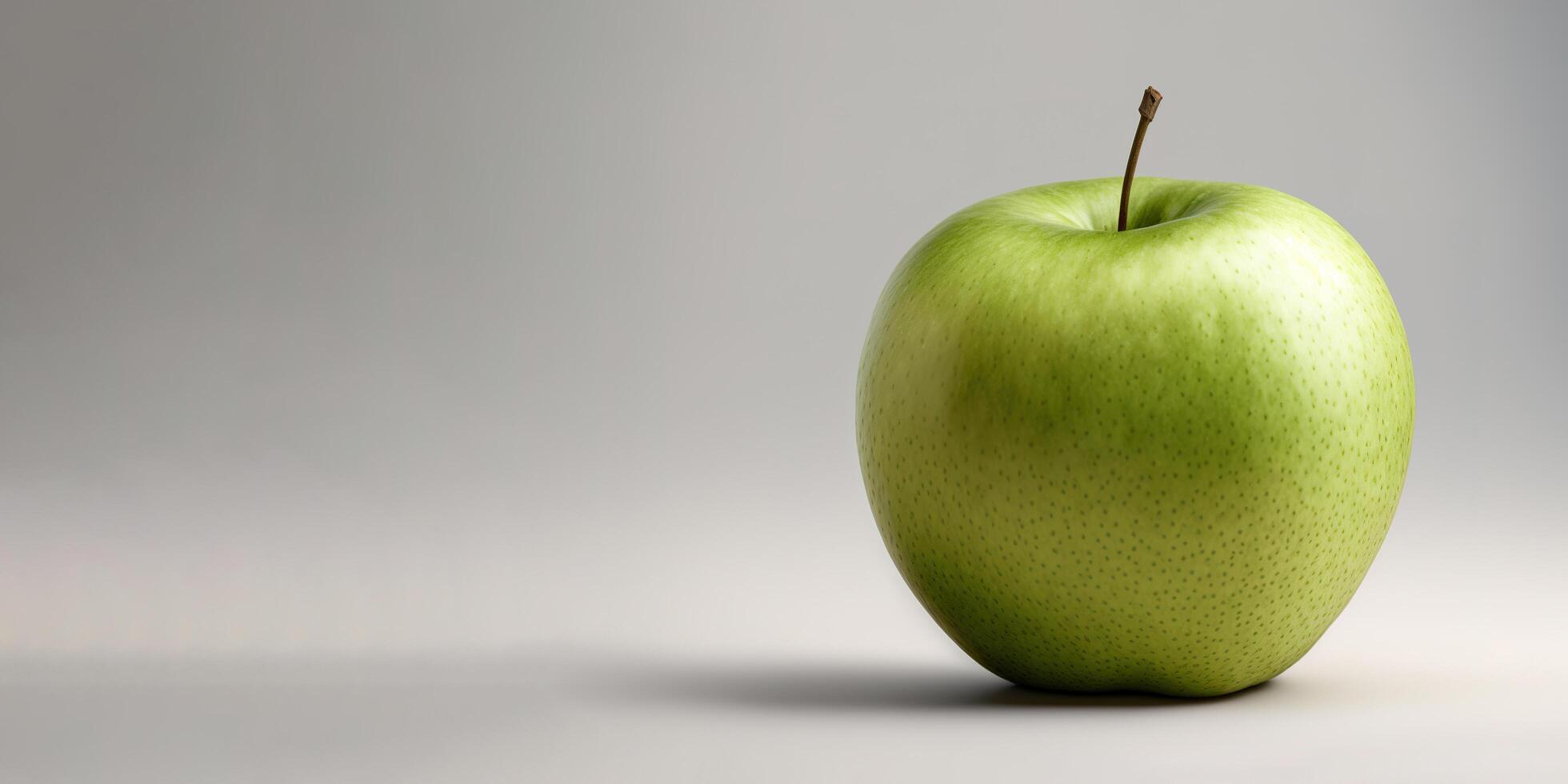 entier Pomme isoler. mûr Frais Pomme coupure chemin avec copie espace. ai généré photo