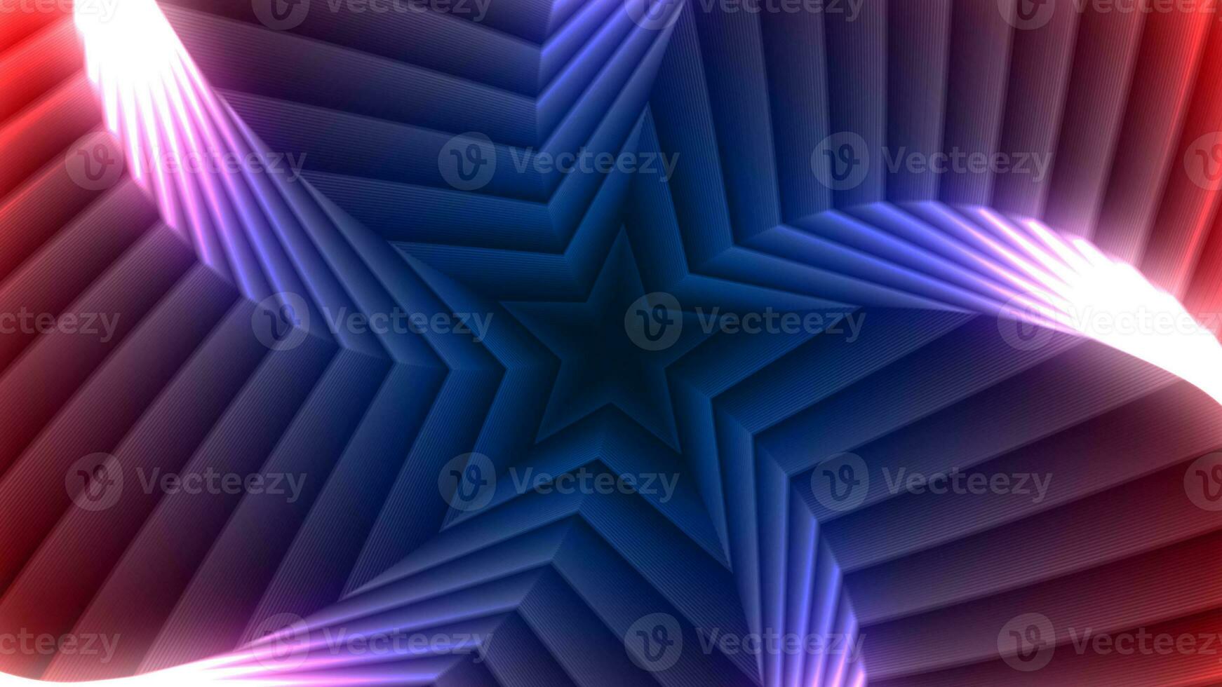 abstrait étoile rétro récompenses infini Zoom vj boucle Contexte photo