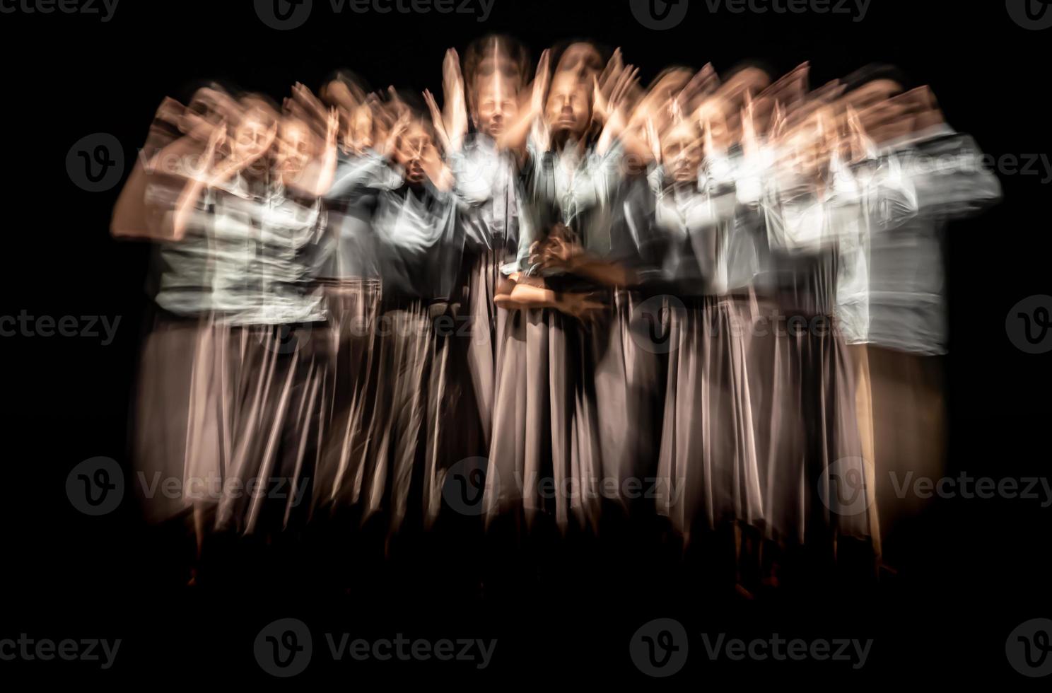 le mouvement abstrait de la danse photo