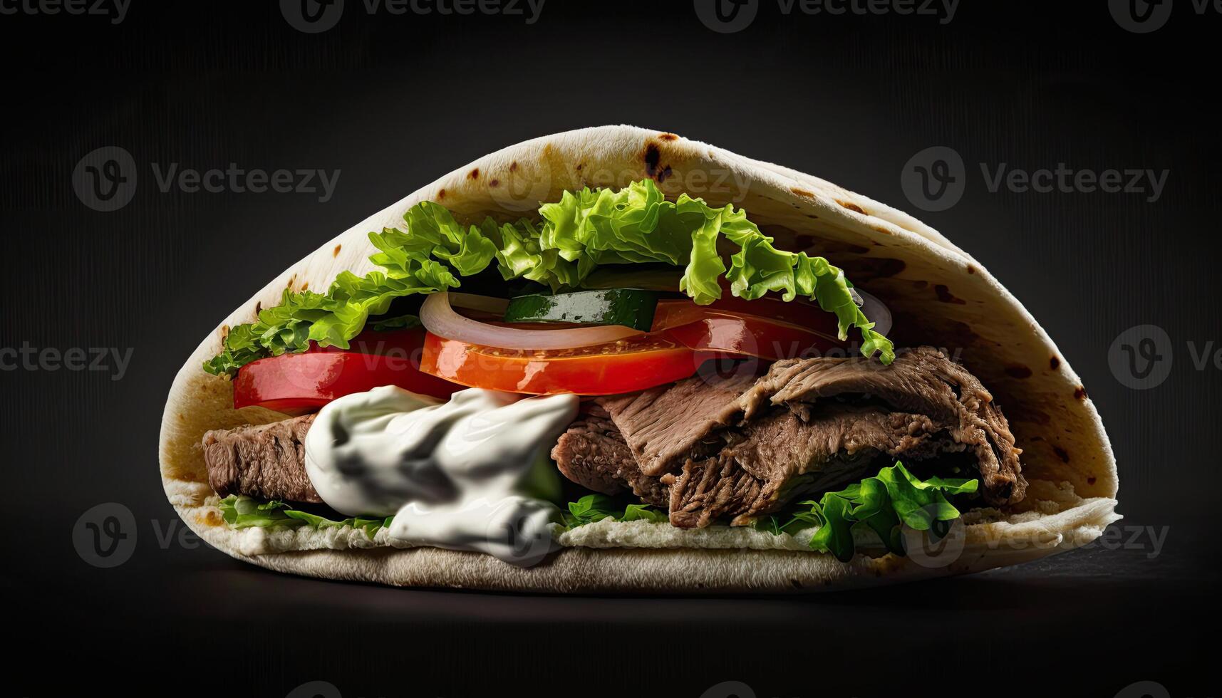 doner kebab. génératif ai. photo