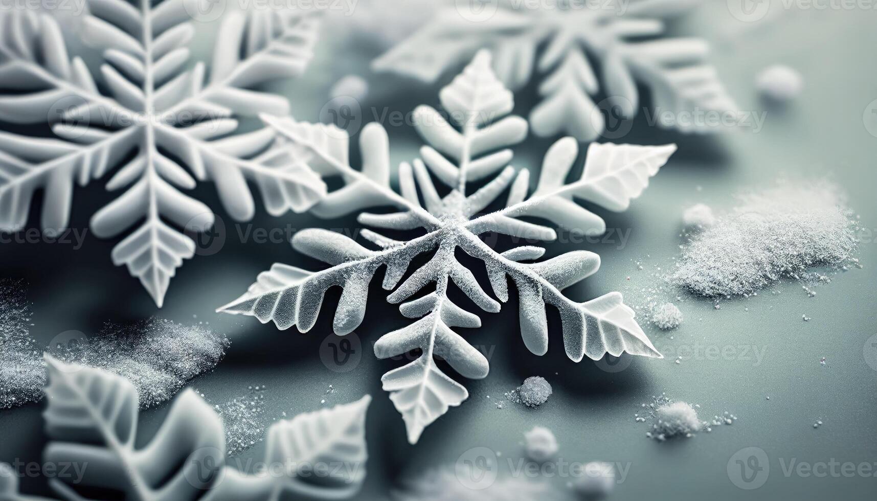 flocons de neige Contexte. génératif ai. photo