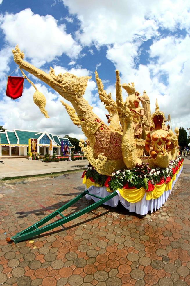 Festival de cire de bougie à Ubon Ratchathani, Thaïlande photo