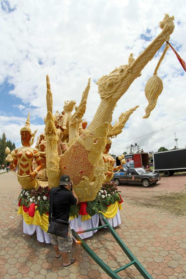 Festival de cire de bougie à Ubon Ratchathani, Thaïlande photo