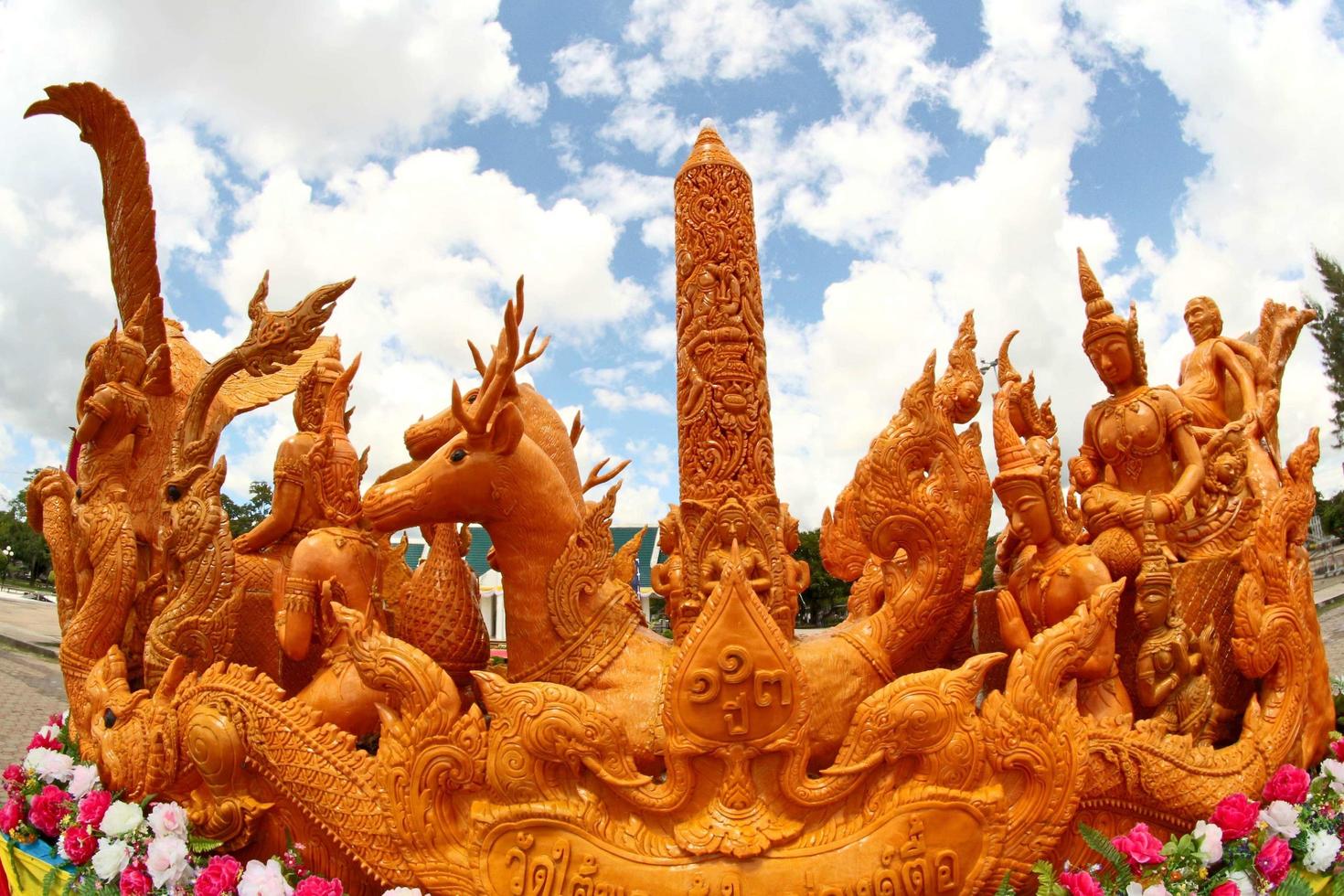 Festival de cire de bougie à Ubon Ratchathani, Thaïlande photo