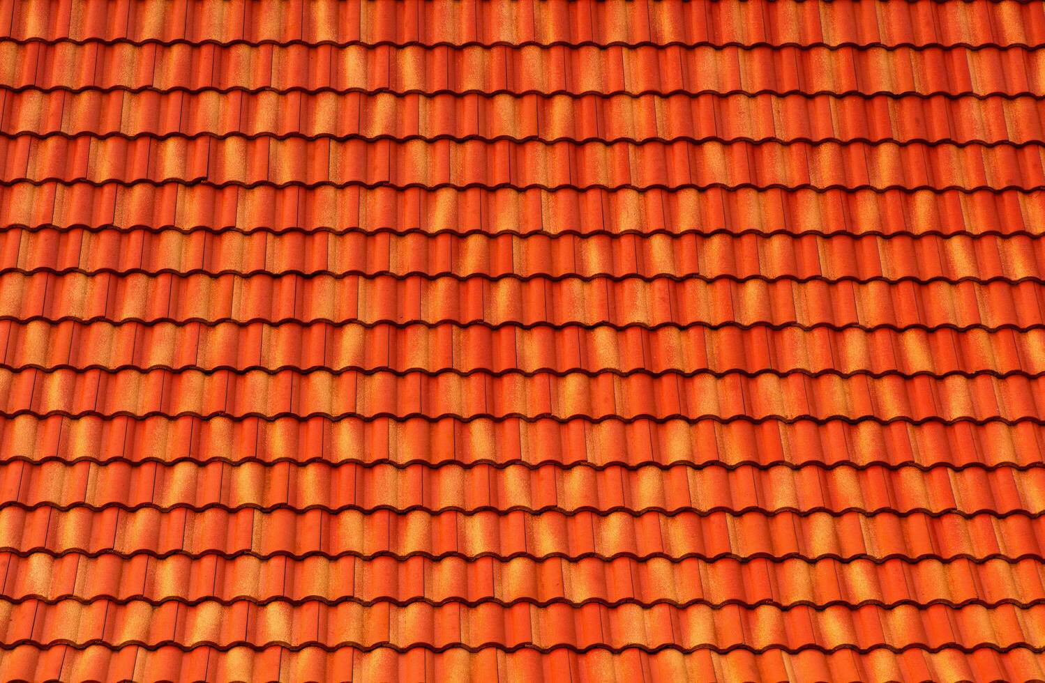 Orange toit carrelage avoir une sans couture texture et toit modèle. le concept pour le toit toiture icône avec marron toiture carrelage. bannière texture pour couvreurs. photo