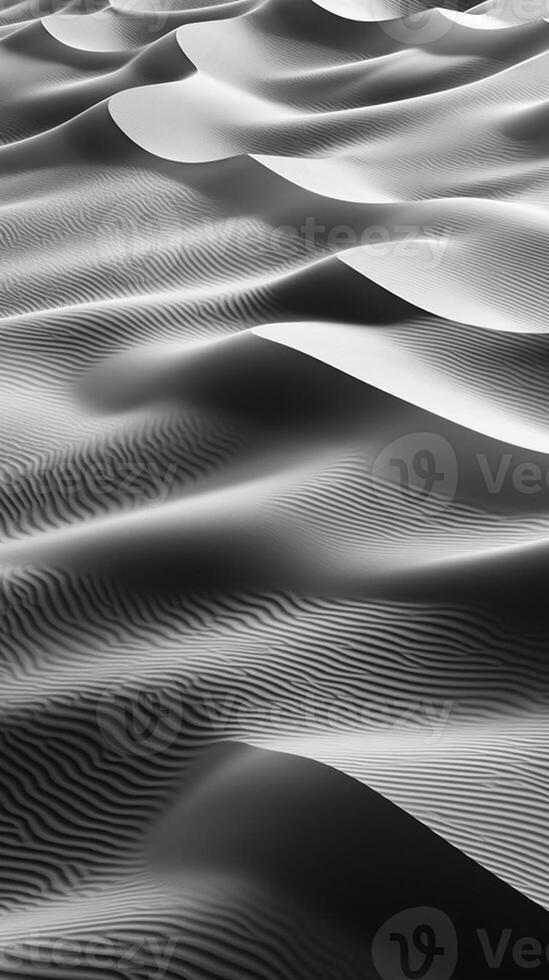photographies de désert de surface, foncé gris et blanche. ai génératif photo