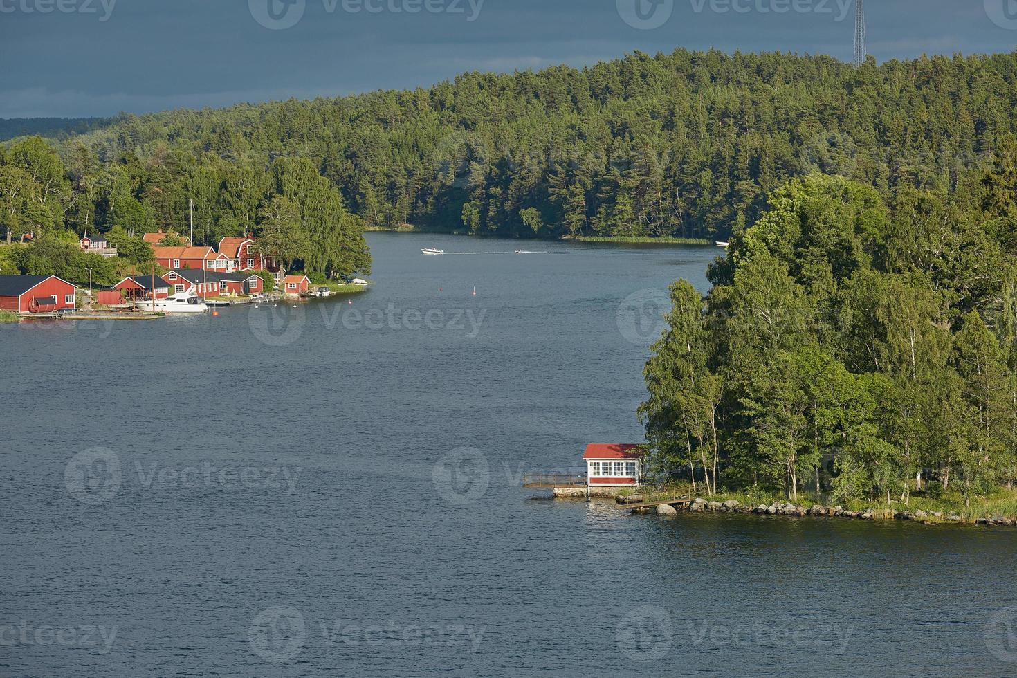 beau jour dans l'archipel de stockholm photo