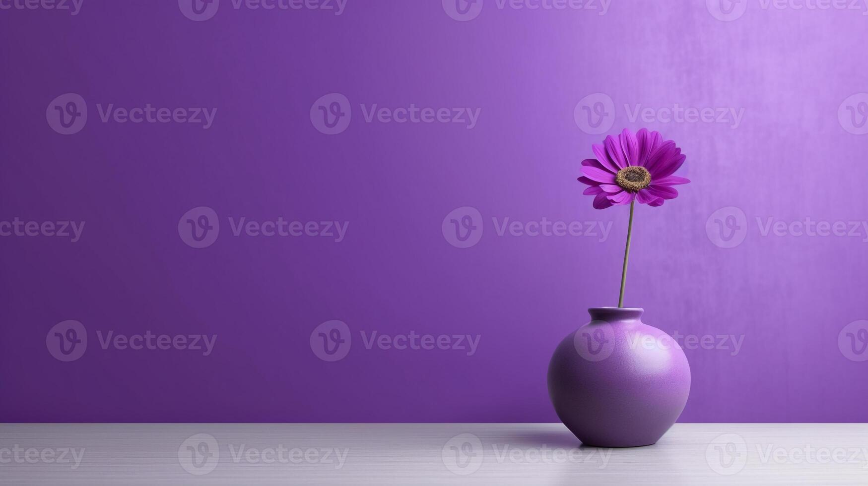 une étourdissant image de une minimaliste violet, mettant en valeur le magique élégance a trouvé dans simplicité. ai génératif photo