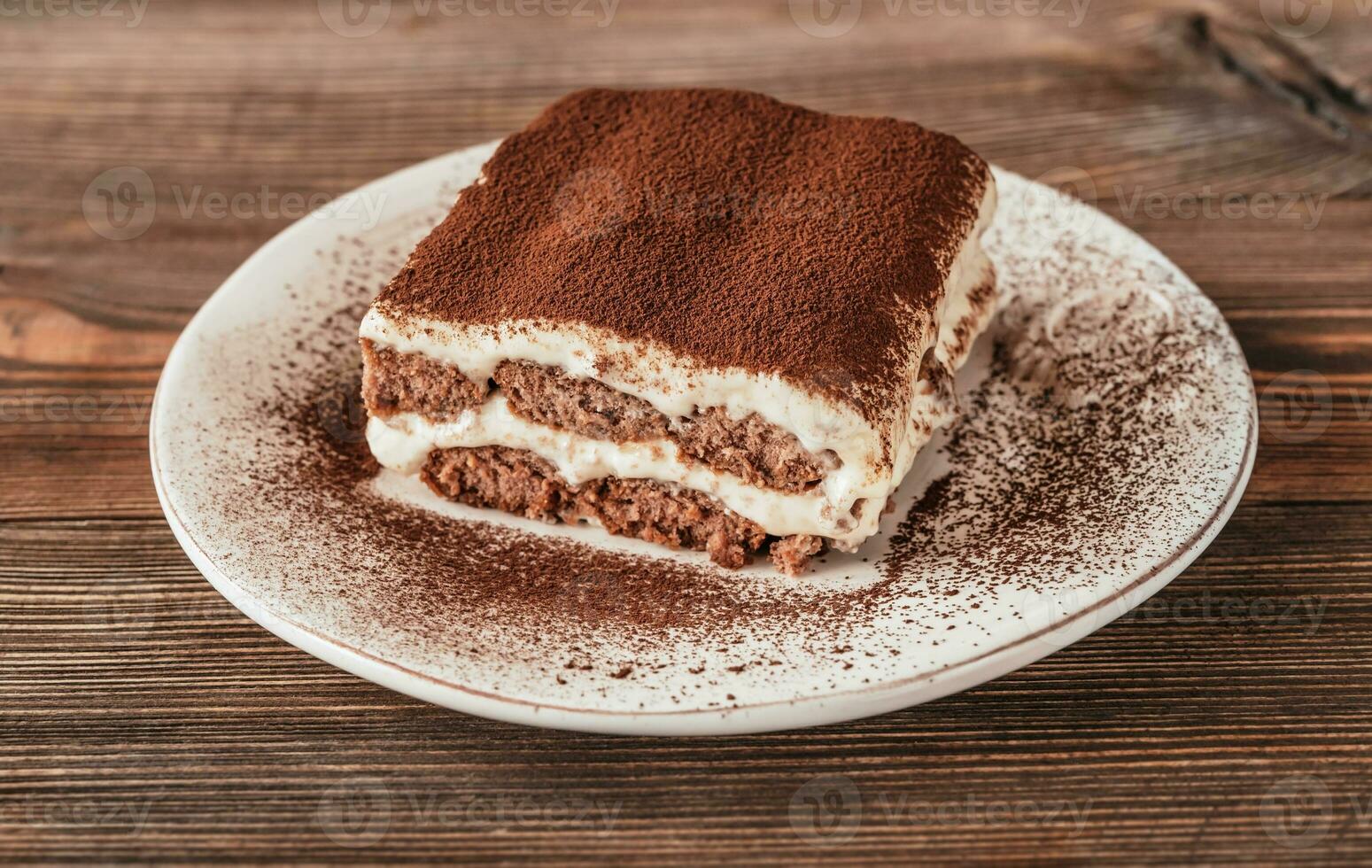 portion de tiramisu photo