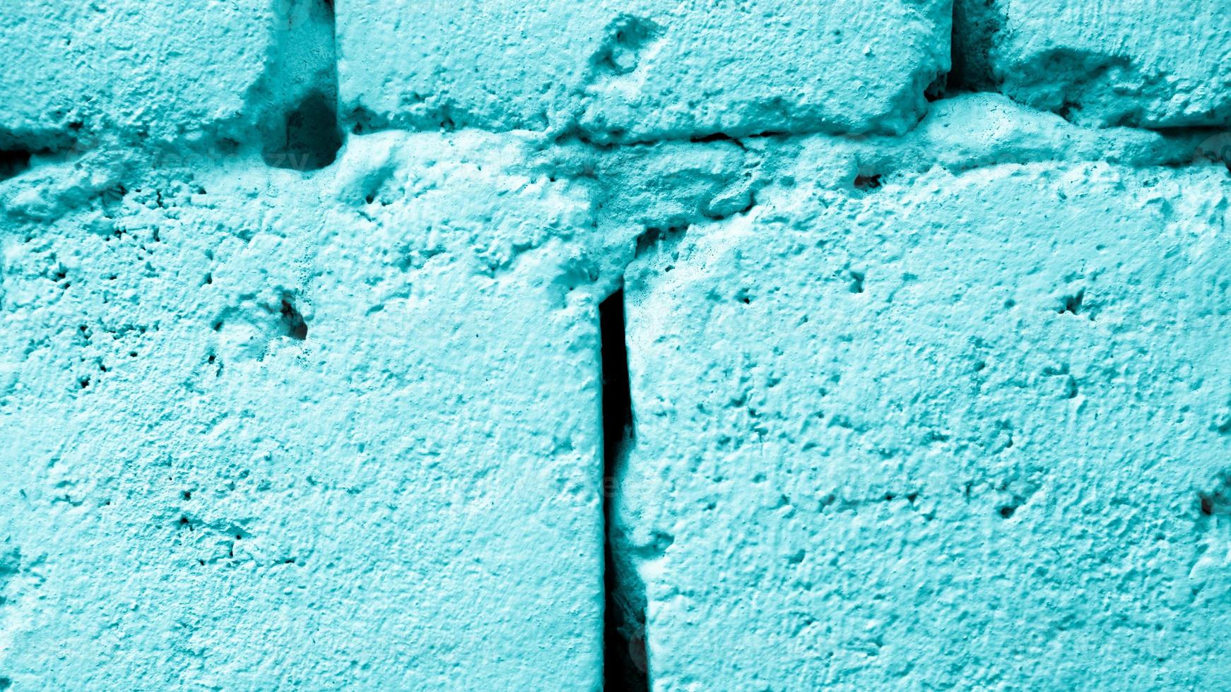 vieux, bleu, brique, mur, texture, fond, gros plan photo