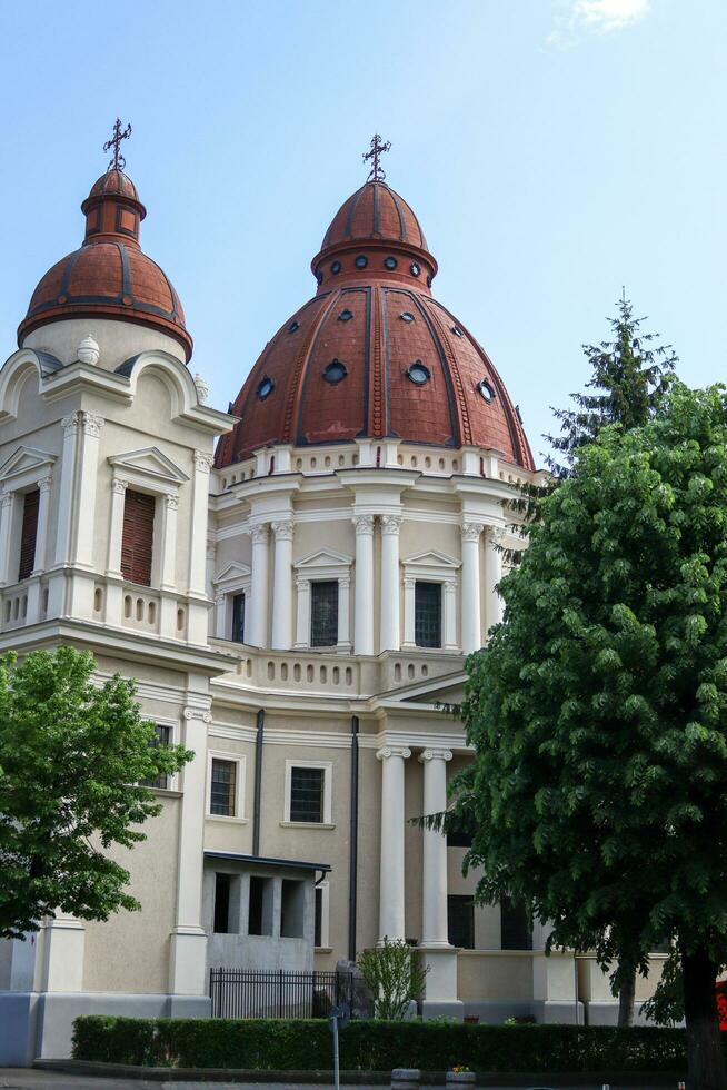 architectural bâtiments a trouvé dans le historique centre de targul mures photo